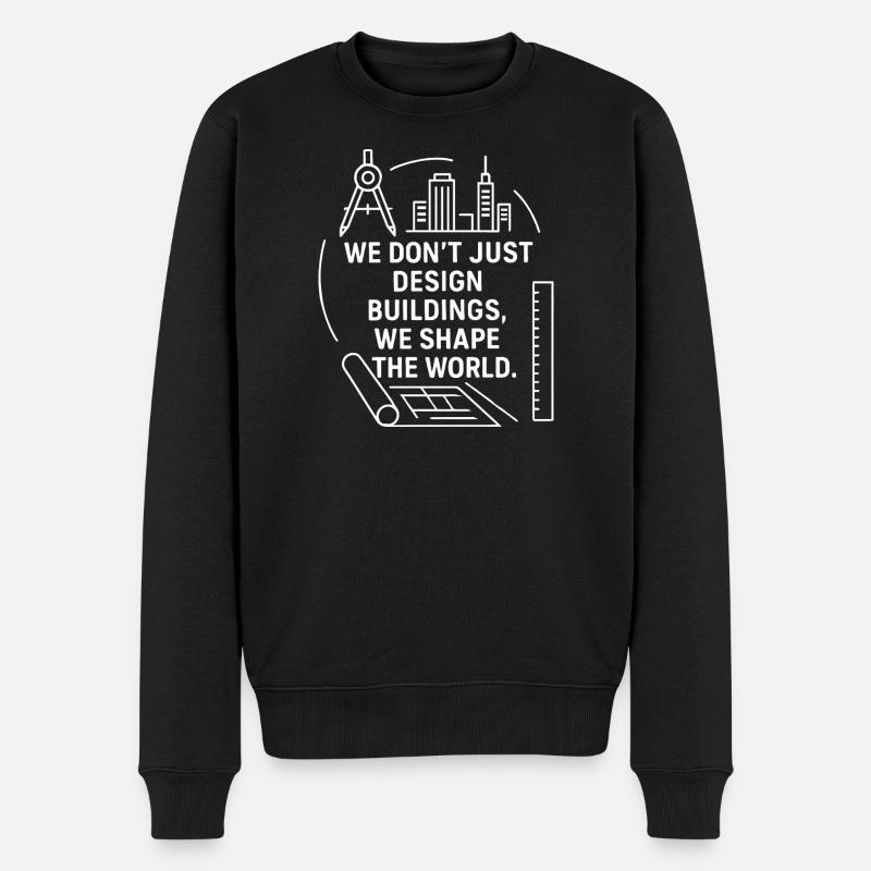 Architektonische Weltgestaltung - Männer Premium Bio Pullover - Schwarz
