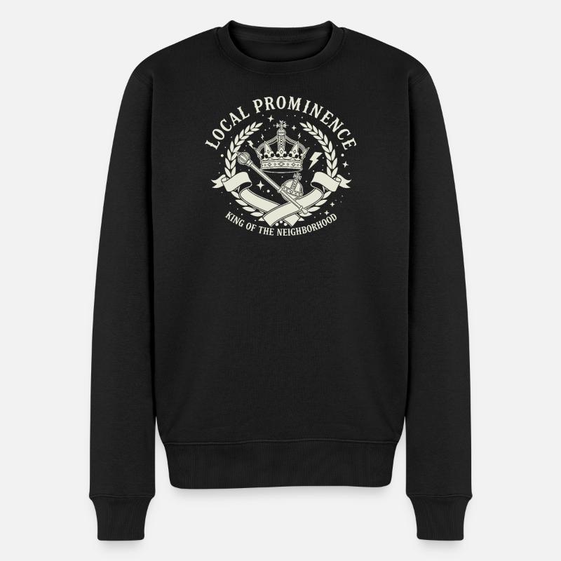 Roi du quartier - Pull Premium bio Homme - noir