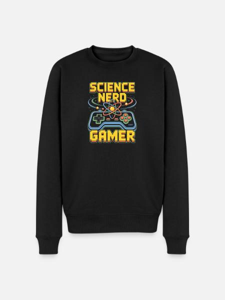 Science Nerd Gamer Atom Controller Wissenschaft - Pull Premium bio Homme - noir