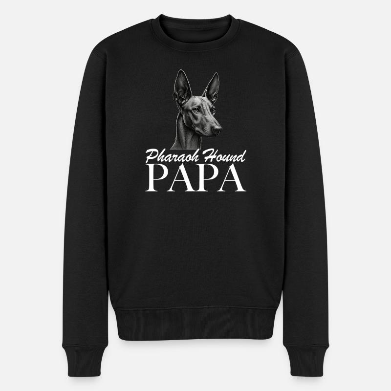Papa chien pharaon - Pull Premium bio Homme - noir