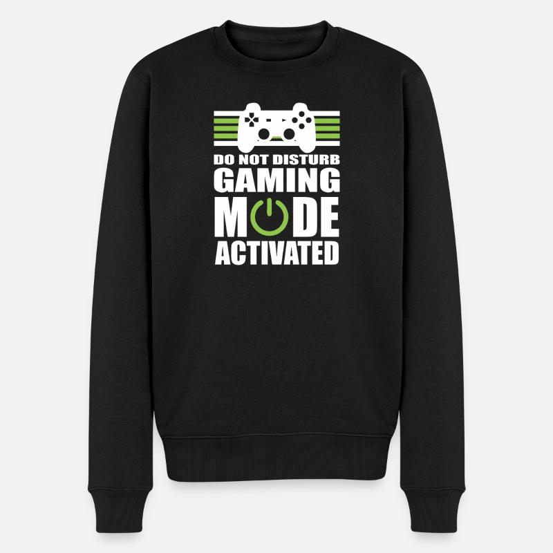 Gaming-Modus: Nicht stören - Männer Premium Bio Pullover - Schwarz