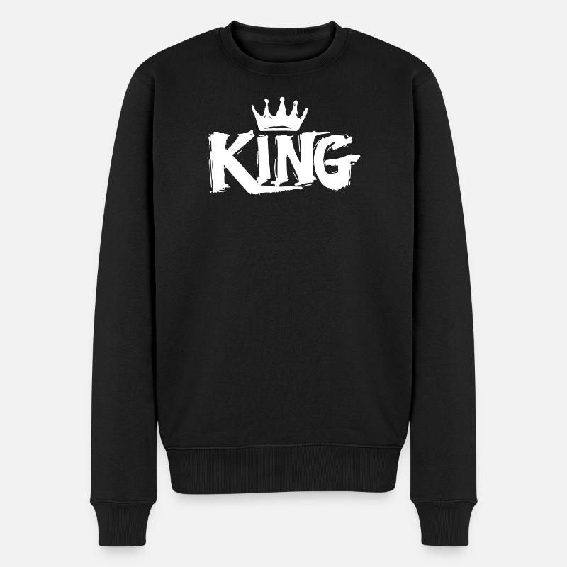 Lettrage King Graffiti - Pull Premium bio Homme - noir