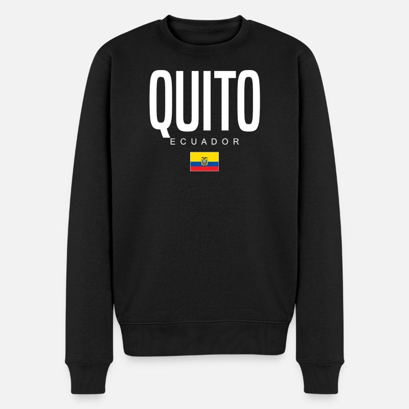 Quito, Équateur Équatoriens - Pull Premium bio Homme - noir