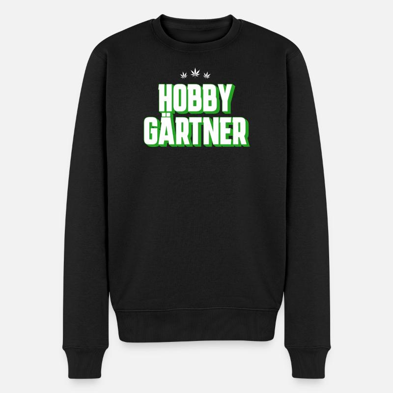 Hobby Gärtner - Männer Premium Bio Pullover - Schwarz