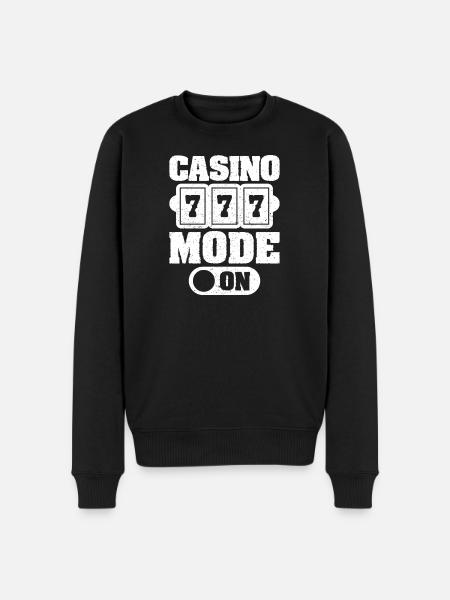 Casino Gambler Mode On Gambling - Men's Premium Organic Jumper - black