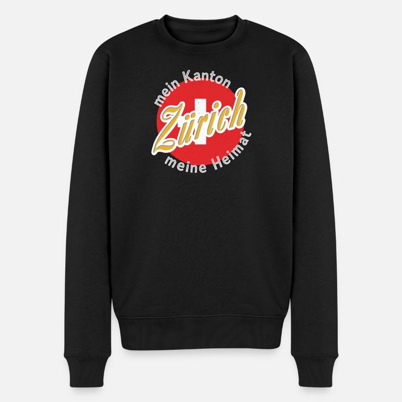 Mon pays natal Zuarich cadeau - Pull Premium bio Homme - noir