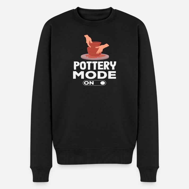 Pottery Mode On Being Creative - Men's Premium Organic Jumper - black
