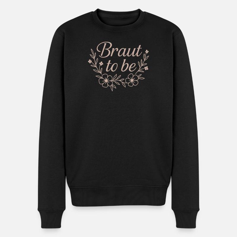 future mariée / design minimaliste - Pull Premium bio Homme - noir
