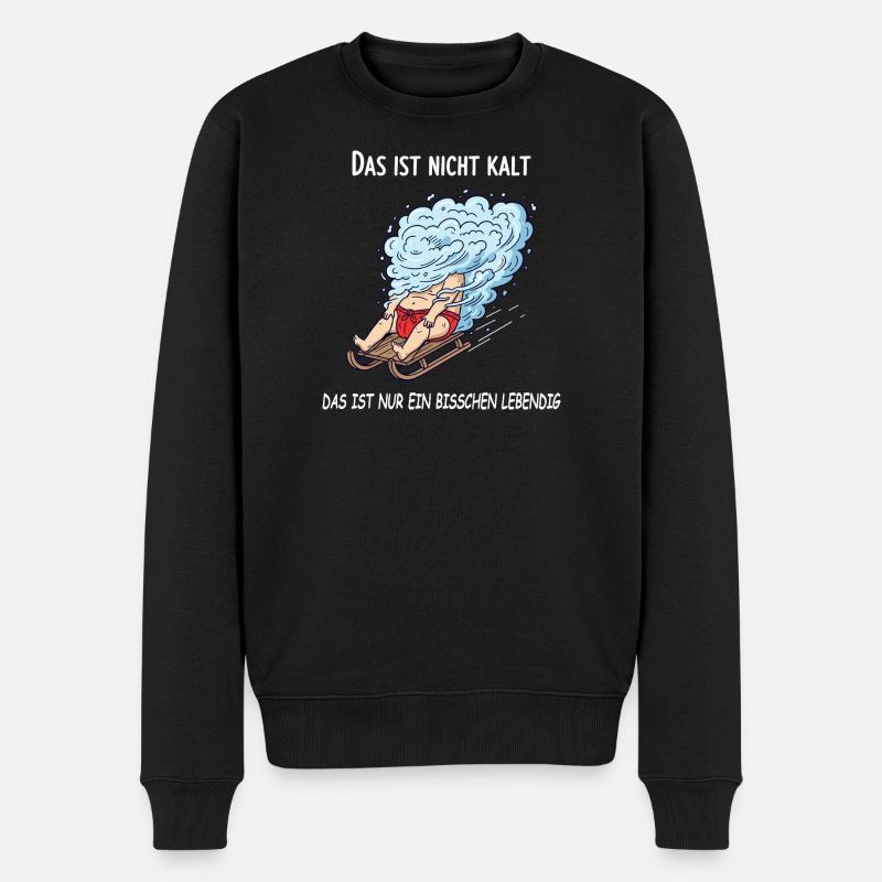 Un peu vivant - Pull Premium bio Homme - noir