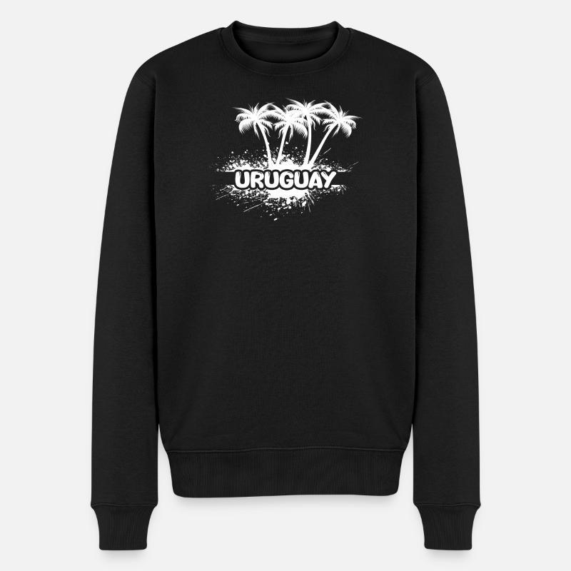 Parti Uruguay - Pull Premium bio Homme - noir