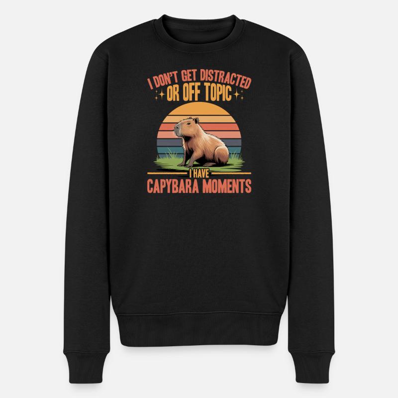 Drôle de Capybara - Pull Premium bio Homme - noir