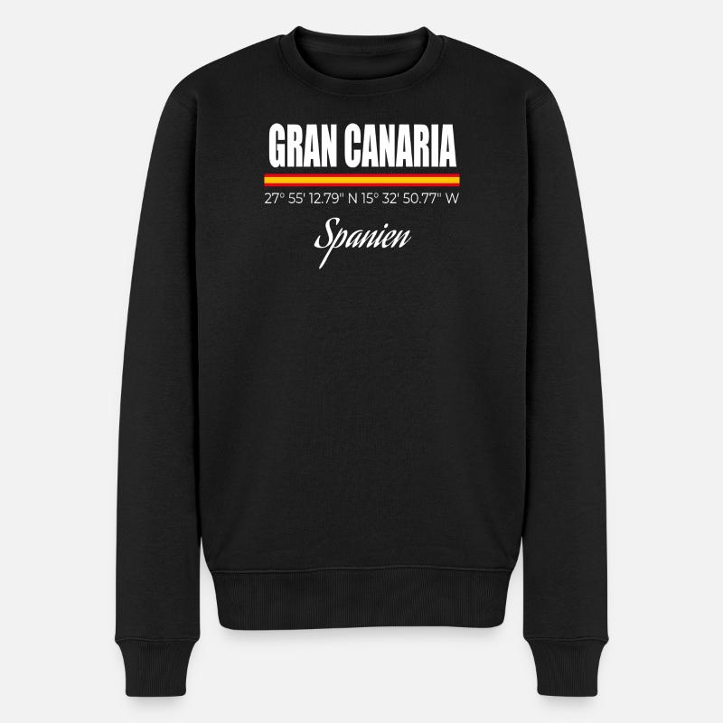Gran Canaria - Pull Premium bio Homme - noir
