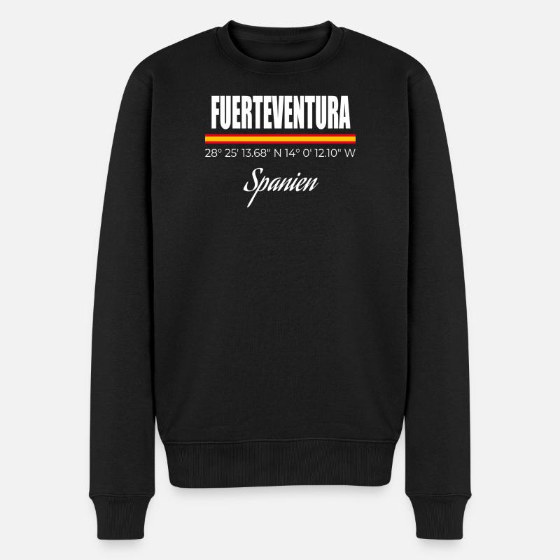 Fuerteventura - Männer Premium Bio Pullover - Schwarz
