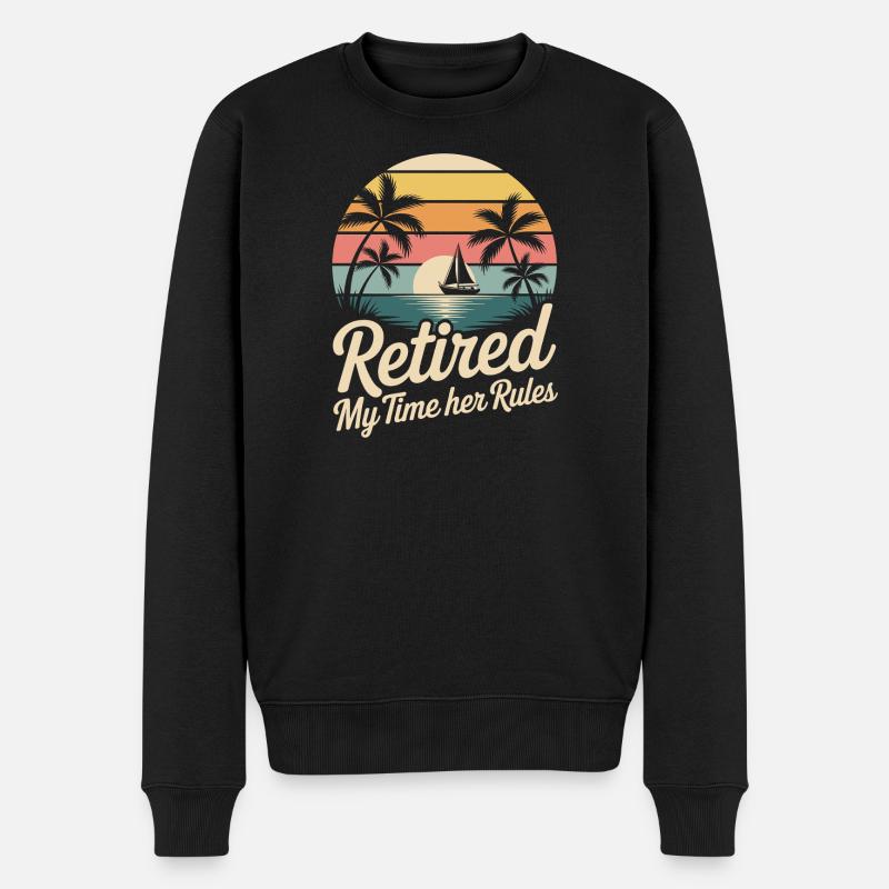 Retraité Retraité Dicton Drôle - Pull Premium bio Homme - noir