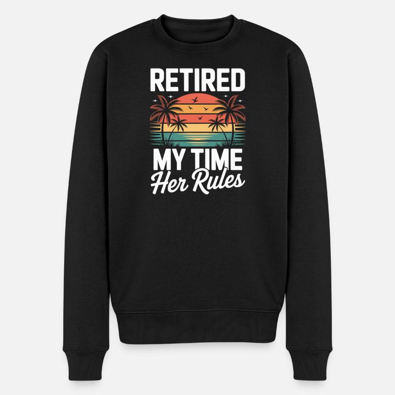 Retraité Drôle Dire Retraite - Pull Premium bio Homme - noir