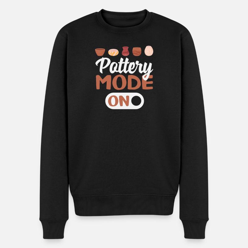 Mode poterie à l’inspiration créative - Pull Premium bio Homme - noir
