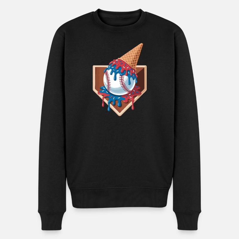 Joueur de baseball Humour Baseball - Pull Premium bio Homme - noir