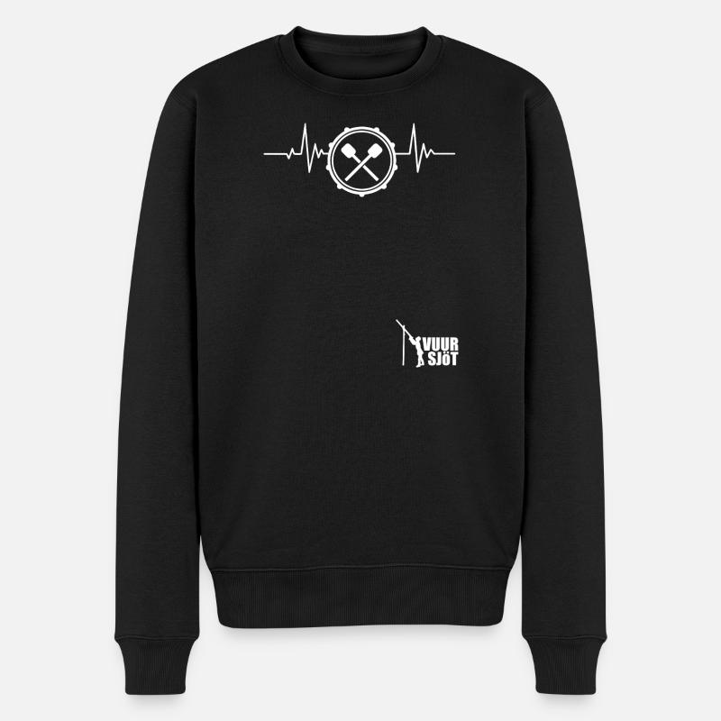 grote_trom - Männer Premium Bio Pullover - Schwarz