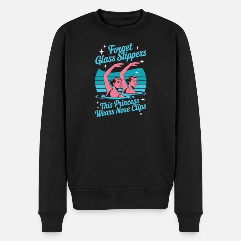 Synchronschwimmen Kunstschwimmen Wassersport - Männer Premium Bio Pullover - Schwarz