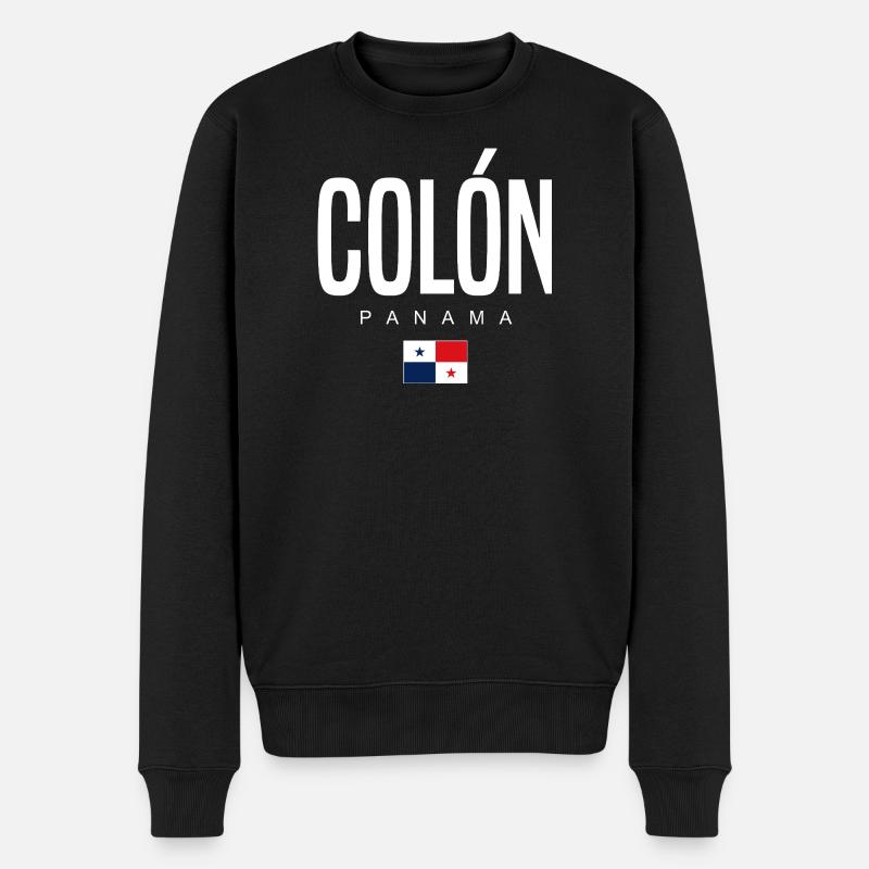 Colón Panama Panaméen - Pull Premium bio Homme - noir
