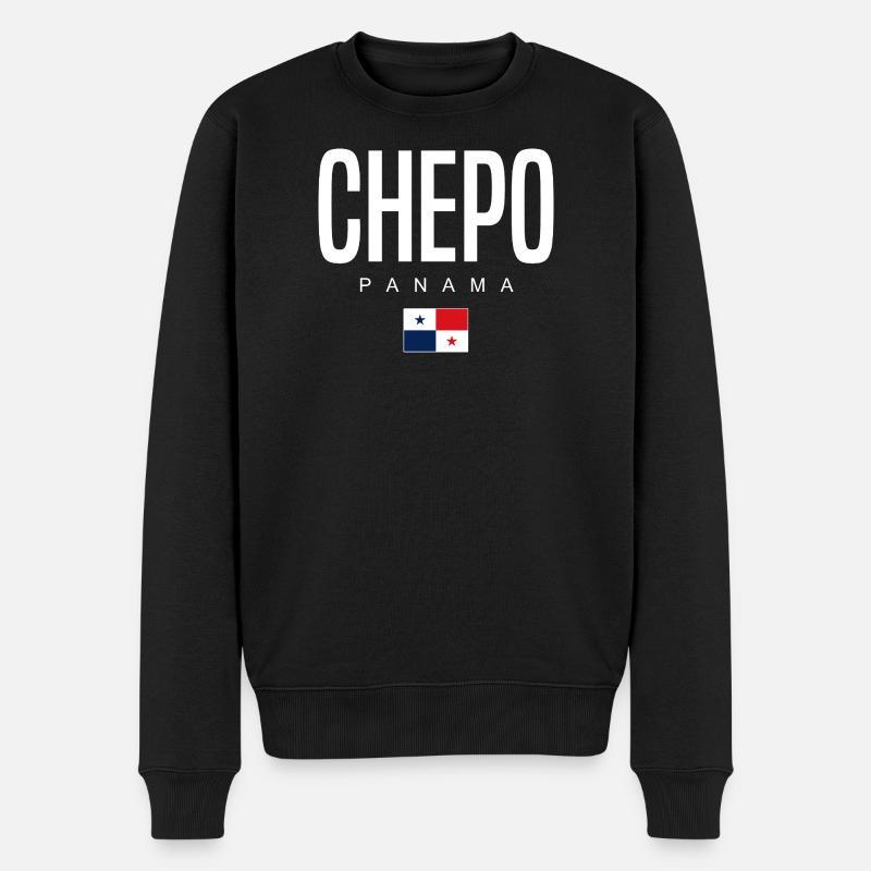 Chepo Panama Panamaer - Männer Premium Bio Pullover - Schwarz