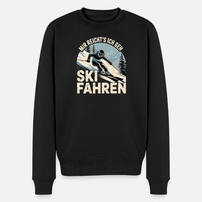 Après-ski Ski Skieurs Ski - Pull Premium bio Homme - noir