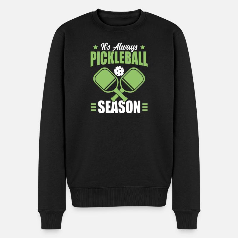 Pickleball Season Turnier Paddleball - Männer Premium Bio Pullover - Schwarz
