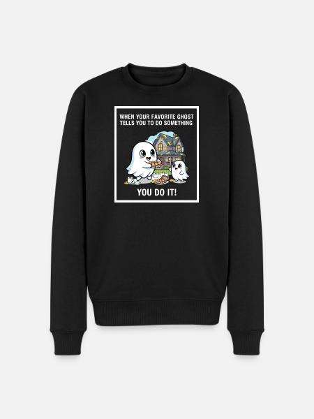 My favorite ghost - Men's Premium Organic Jumper - black
