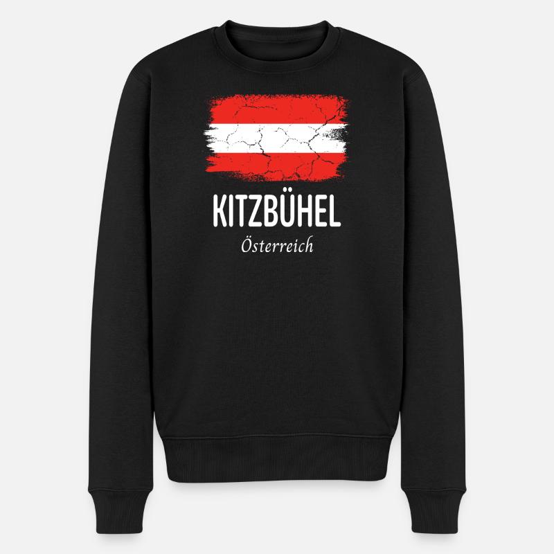 Kitzbühel - Männer Premium Bio Pullover - Schwarz