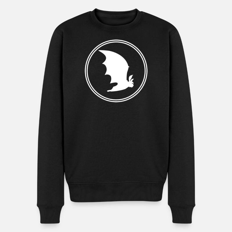 Bat Gothic : Nuit, Vampire & Liberté - Pull Premium bio Homme - noir