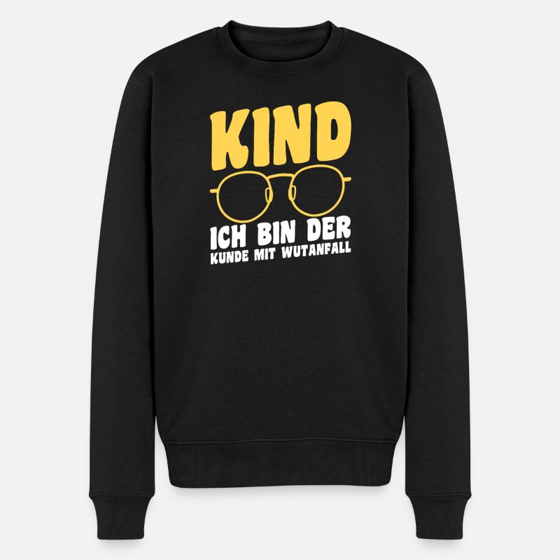 Kaffee Mutter Team Mama - Männer Premium Bio Pullover - Schwarz