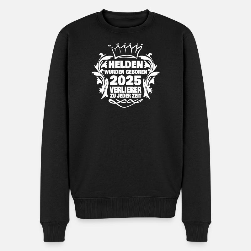 Emblème de Heroborn 2025 - Pull Premium bio Homme - noir