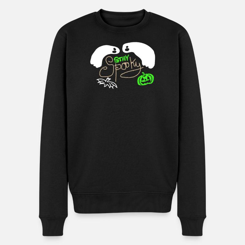 Restez effrayant - Pull Premium bio Homme - noir