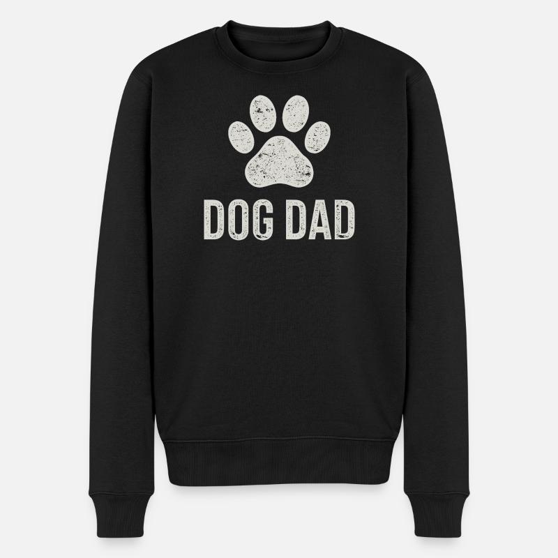 Empreinte Patte Chien Papa - Pull Premium bio Homme - noir