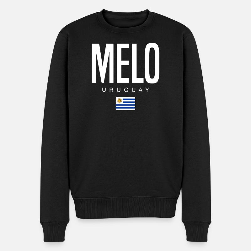 Melo Uruguay Uruguayen - Pull Premium bio Homme - noir