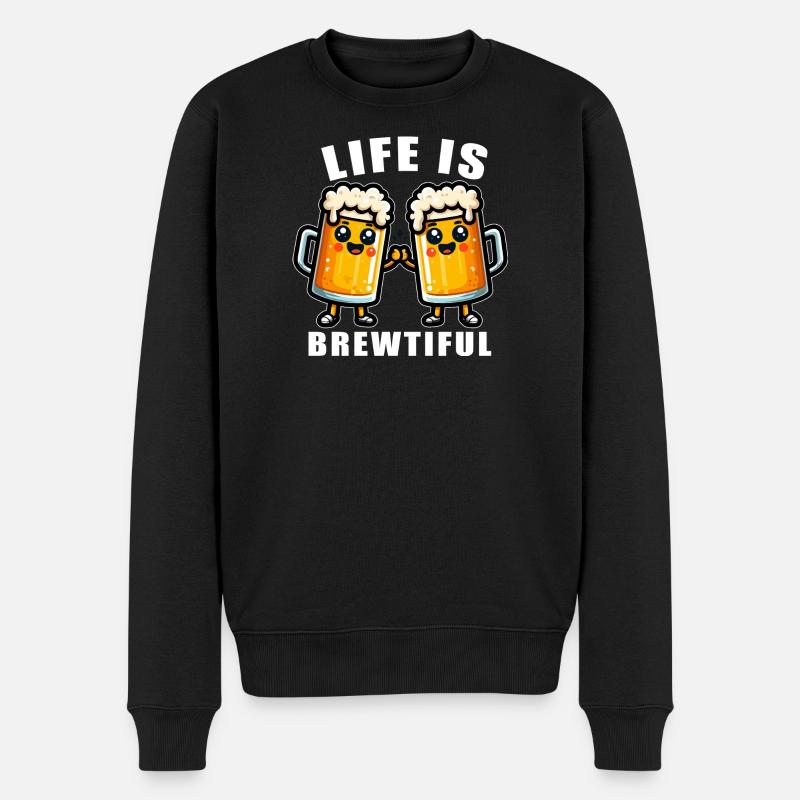 Life is Brewtiful Mugs - Pull Premium bio Homme - noir