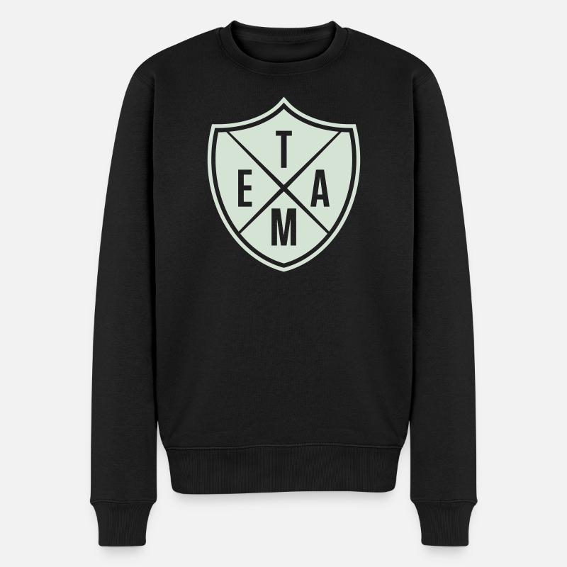team_wappen_1- - Pull Premium bio Homme - noir