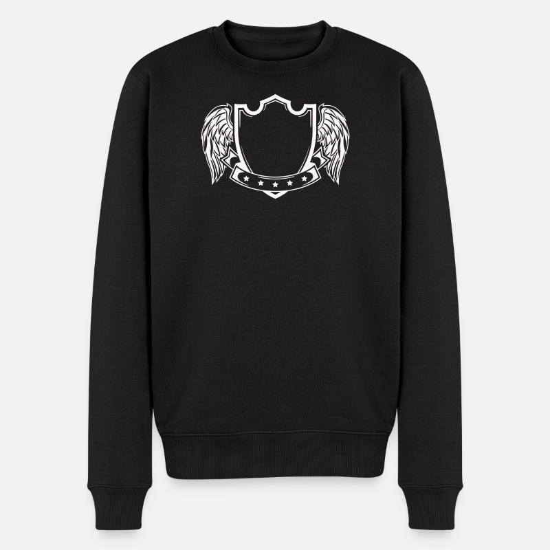 Wappen - Männer Premium Bio Pullover - Schwarz