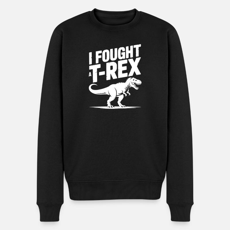J’ai combattu un T-Rex - Pull Premium bio Homme - noir