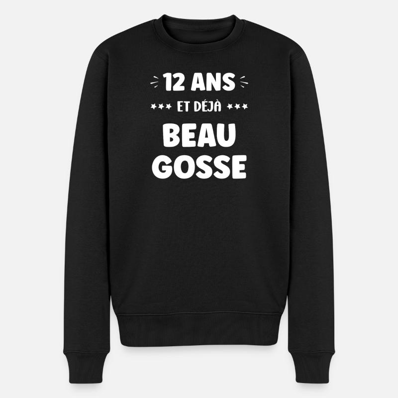 12 Ans Déjà Beau Gosse - Pull Premium bio Homme - noir