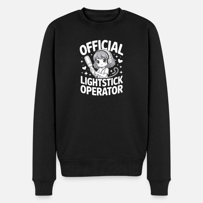 K-Pop Fan Lightstick Korea - Männer Premium Bio Pullover - Schwarz