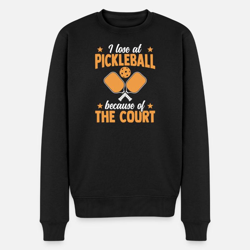 Pickleball Paddleball - Pull Premium bio Homme - noir