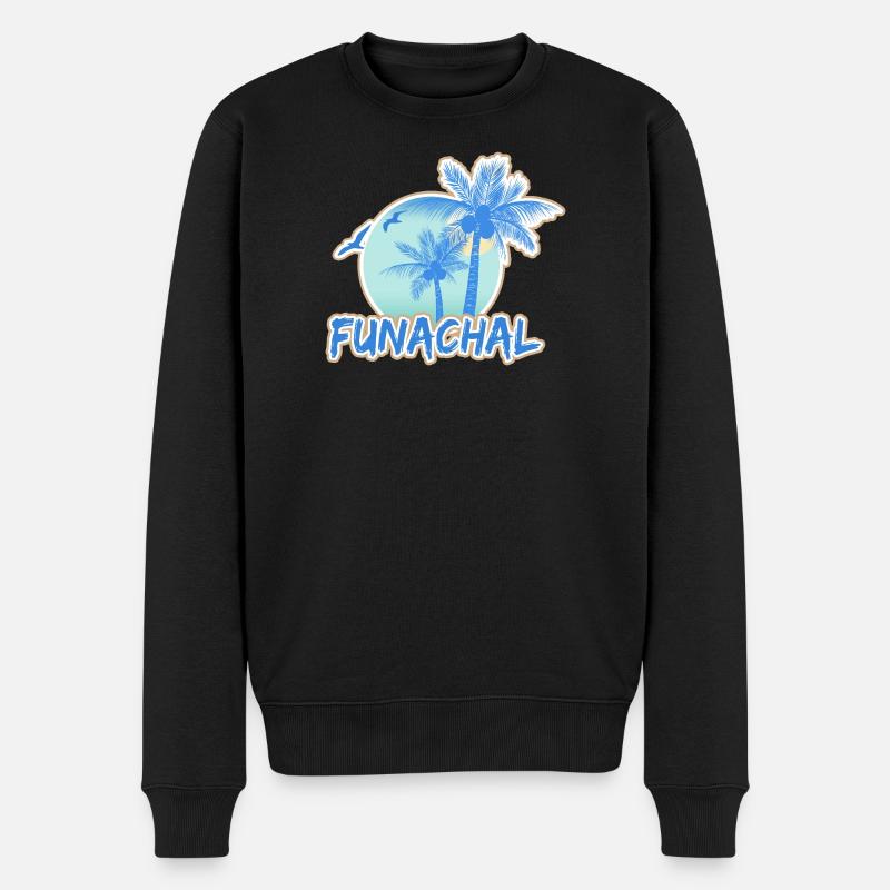 Urlaub Funachal - Männer Premium Bio Pullover - Schwarz