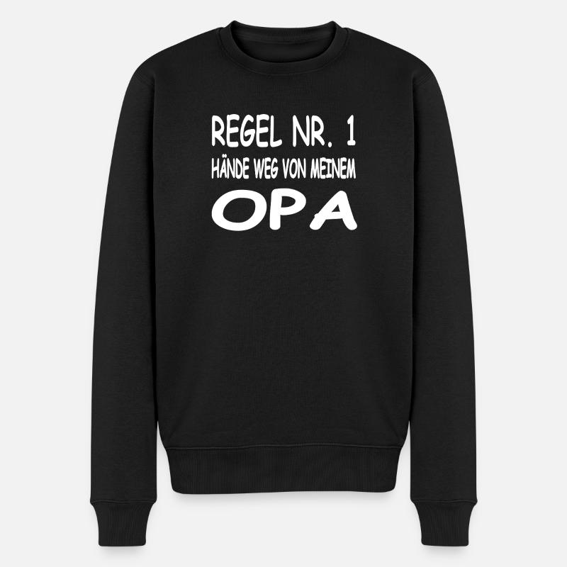 Opa - Männer Premium Bio Pullover - Schwarz