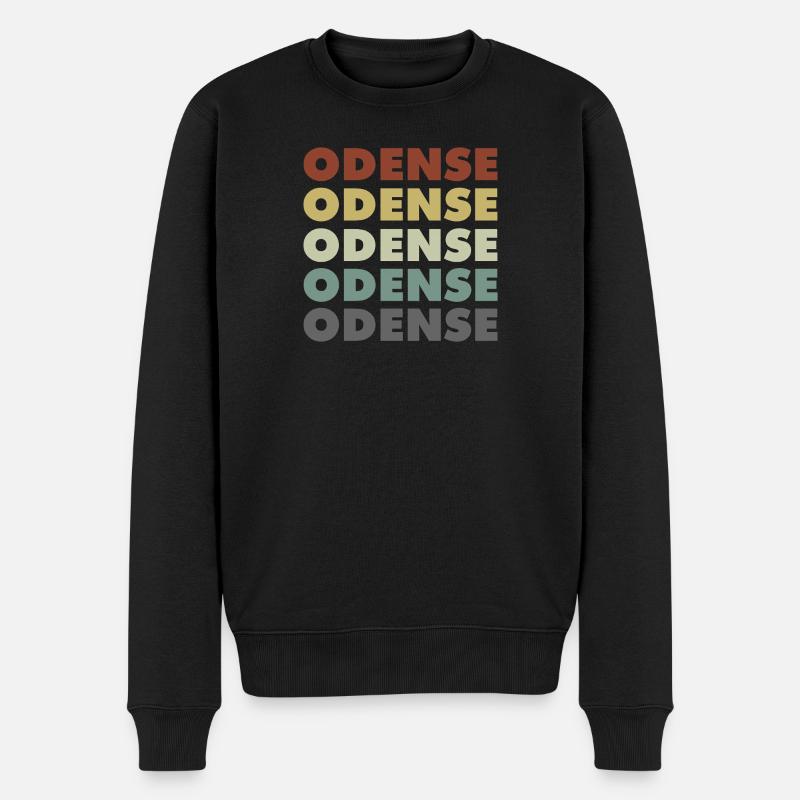 Odense - Denmark - Dänemark - Skandinavien - Männer Premium Bio Pullover - Schwarz
