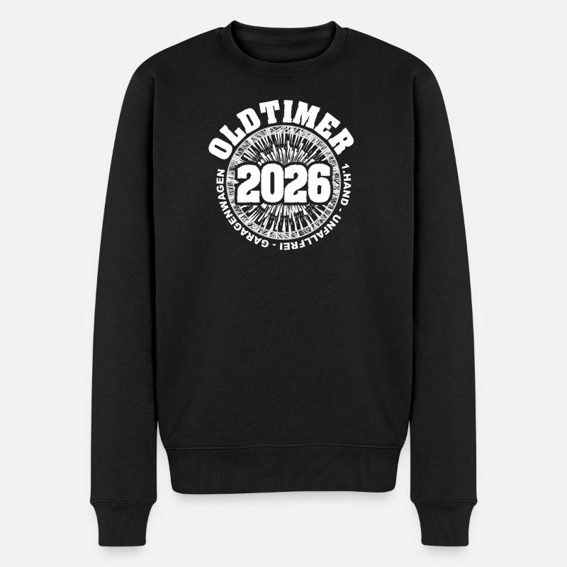 2026 - Männer Premium Bio Pullover - Schwarz