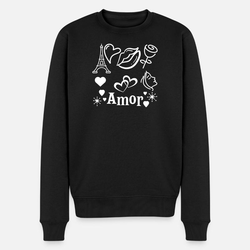 Amor - Pull Premium bio Homme - noir