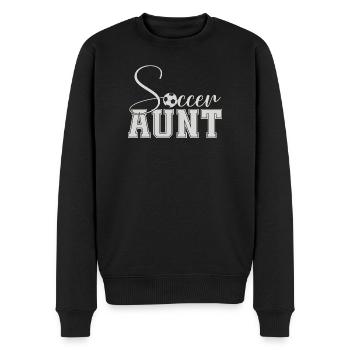 Fußball-Tante - Männer Premium Bio Pullover - Schwarz - Vorne - Nico (187cm)