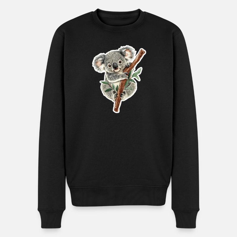 Koala - Pull Premium bio Homme - noir