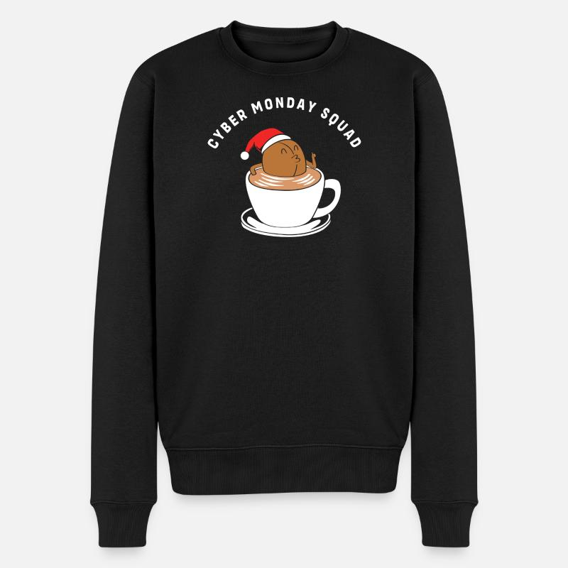 Cyber Monday Kaufrausch - Männer Premium Bio Pullover - Schwarz